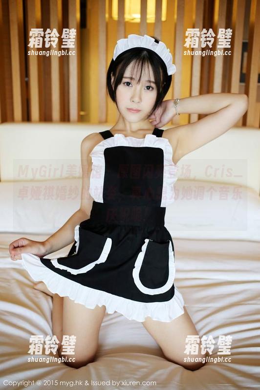 MyGirl美媛馆 - 原图闪亮登场，Cris_卓娅祺婚纱的站姿，真心想为她调个音乐庆祝呢！